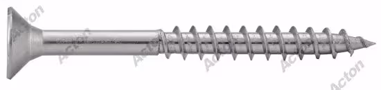 Screw for chipboard, countersunk head pozidriv, partial thread, stainless 2