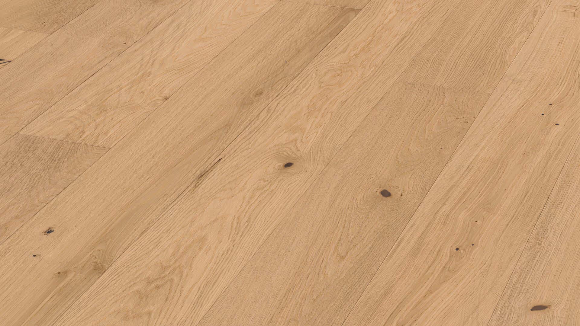 Lame de parquet contrecollé MEISTER Wood Flooring Natureflex HD 100 chêne Cream oak lively