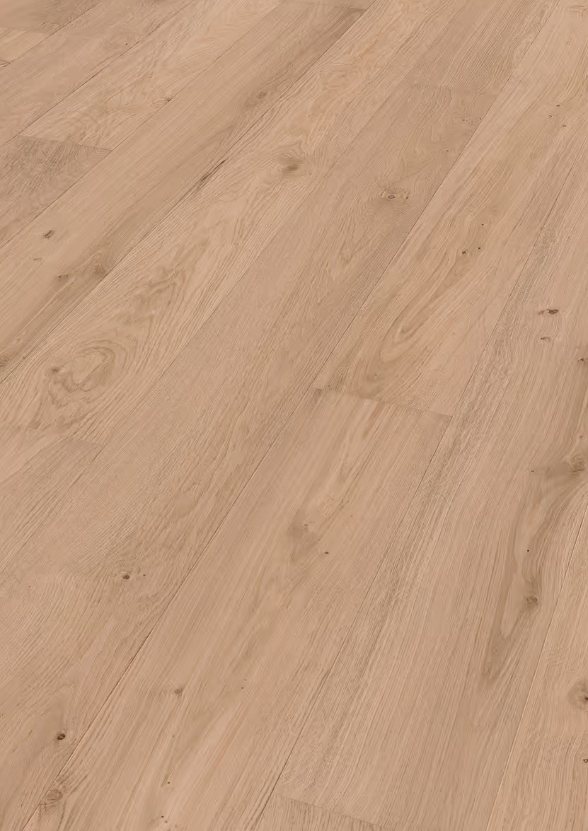 Lame de parquet contrecollé MEISTER Lindura HD 400 chêne Cream oak lively 2