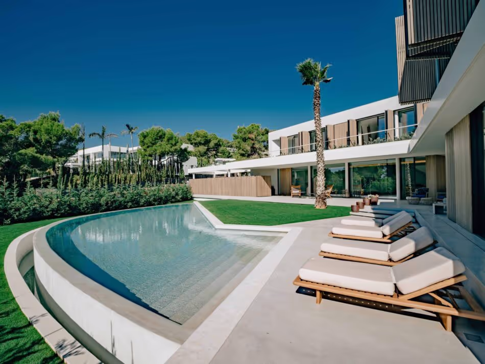 Accoya deck and cladding for Villa Harmony in Ibiza