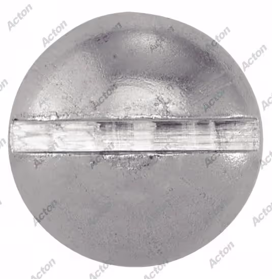 Slotted round head wood screw, A2 stainless steel, DIN 96 Acton 3
