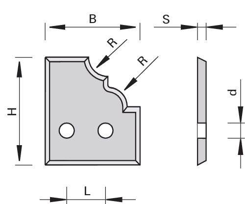 HW profile indexable inserts for profile tool bodies and 3
