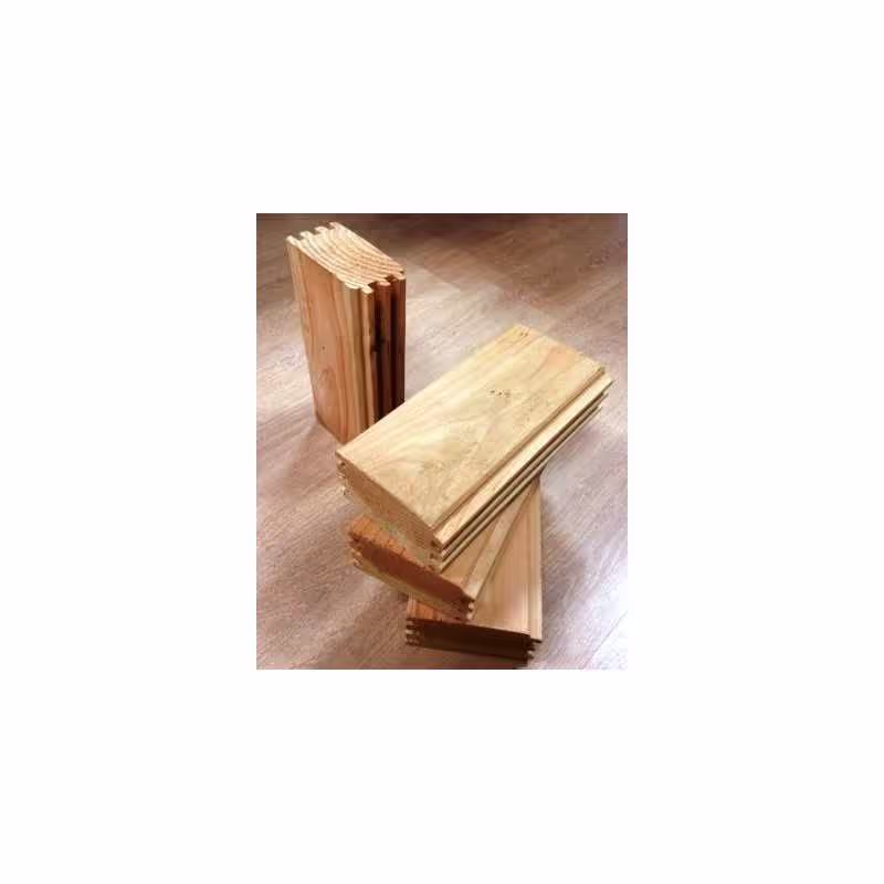 Triple Tongue-and-Groove Chalet Plank Natural Douglas Fir 70x135 2
