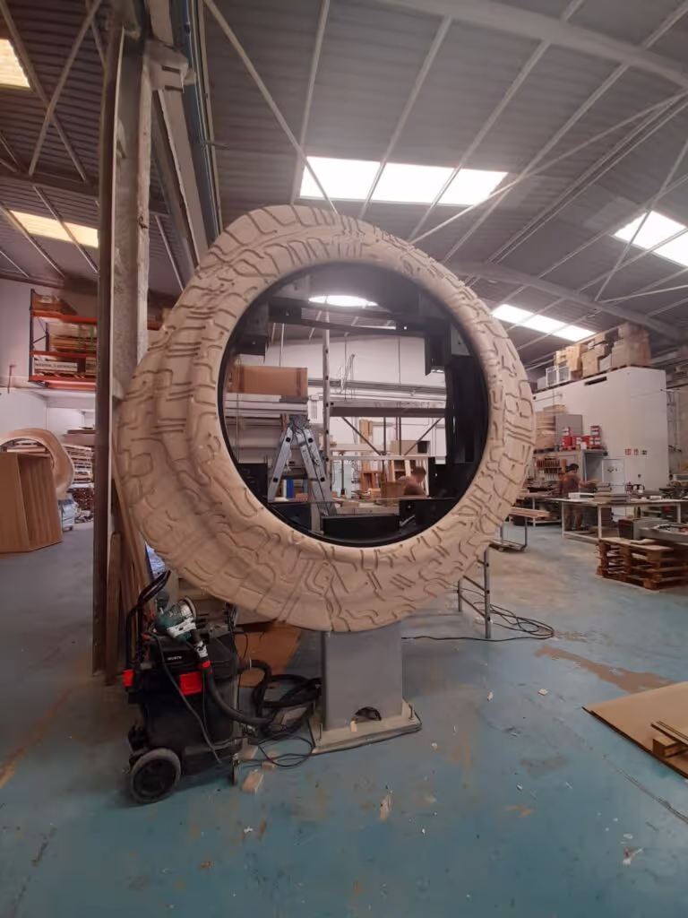 Accoya totems in the Canary Islands