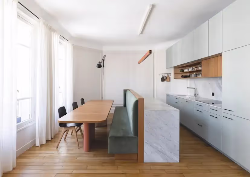 Un appartement familial restructuré par l’agence Archipelles