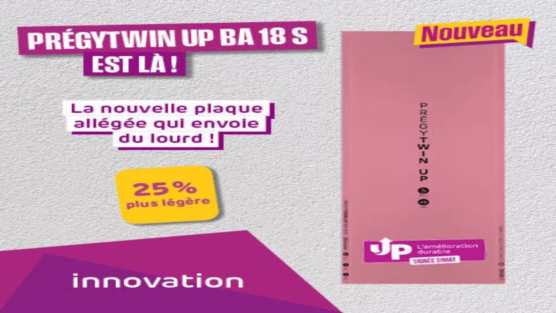 Solutions pour cloisons PRÉGYTWIN UP BA18 S
