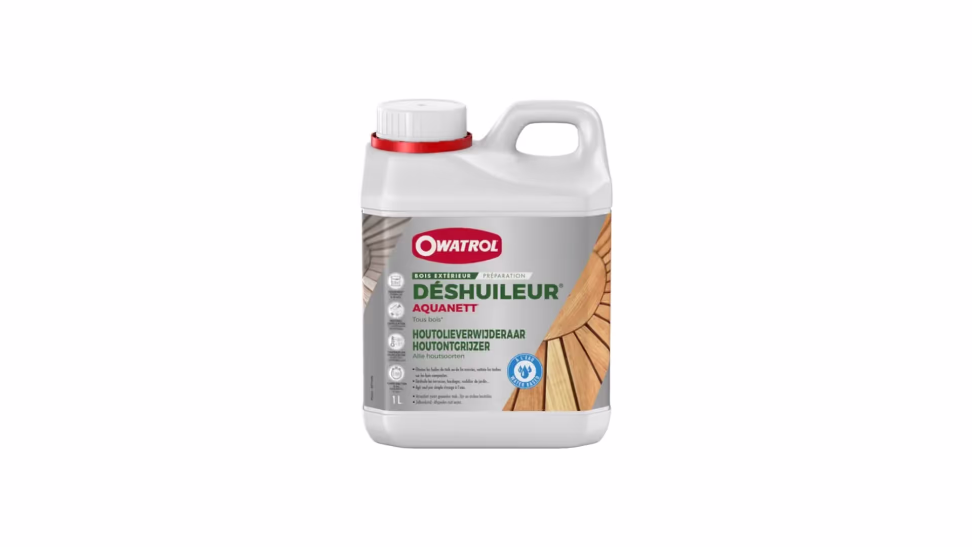 Aquanett : déshuileur / dégrisant gélifié tous bois