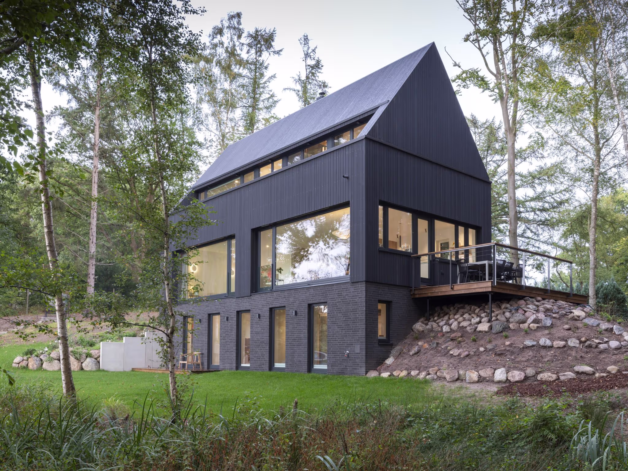 House with black Kebony cladding, Warder