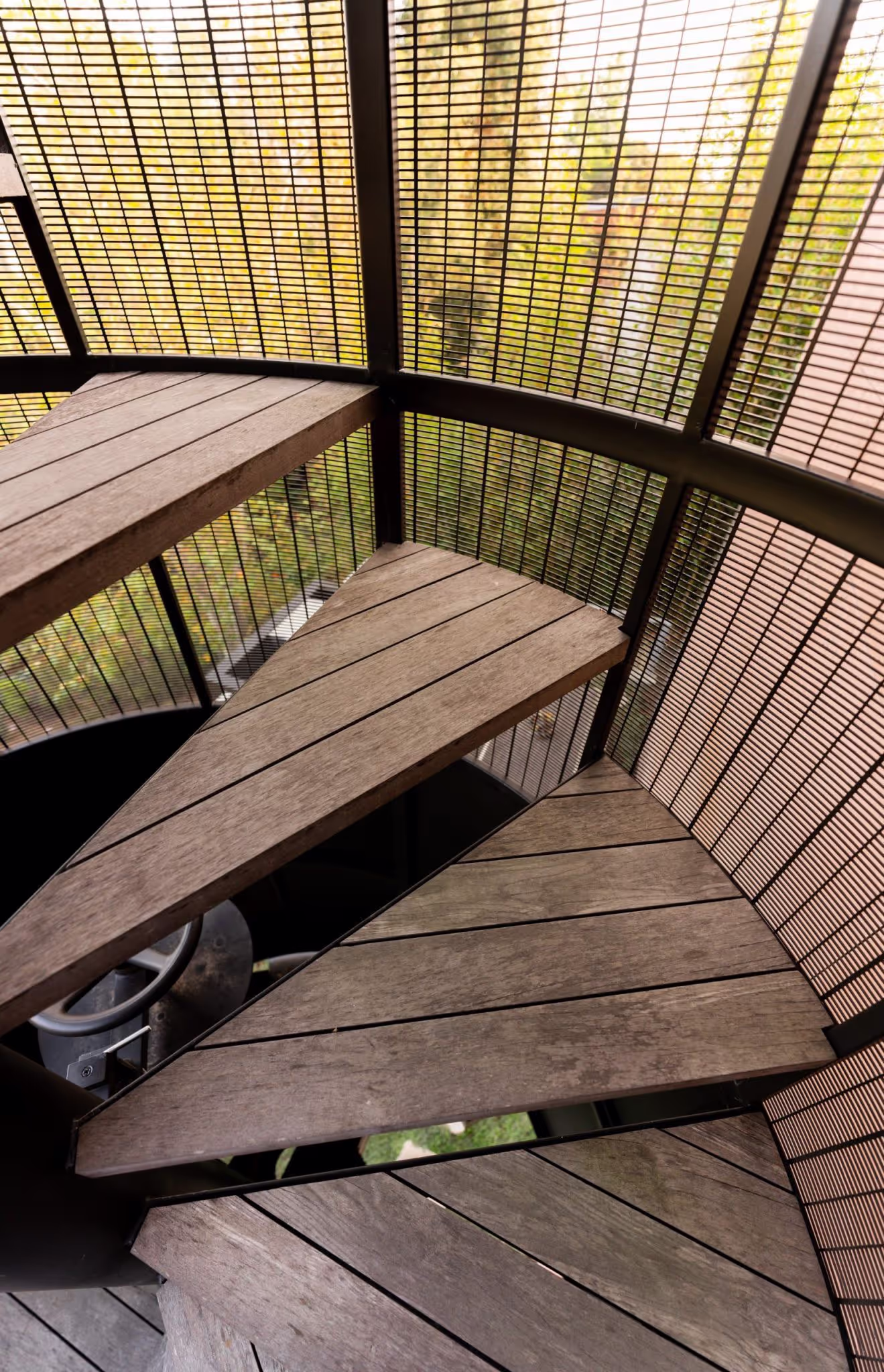 Spiral staircase, Pacific Palisades