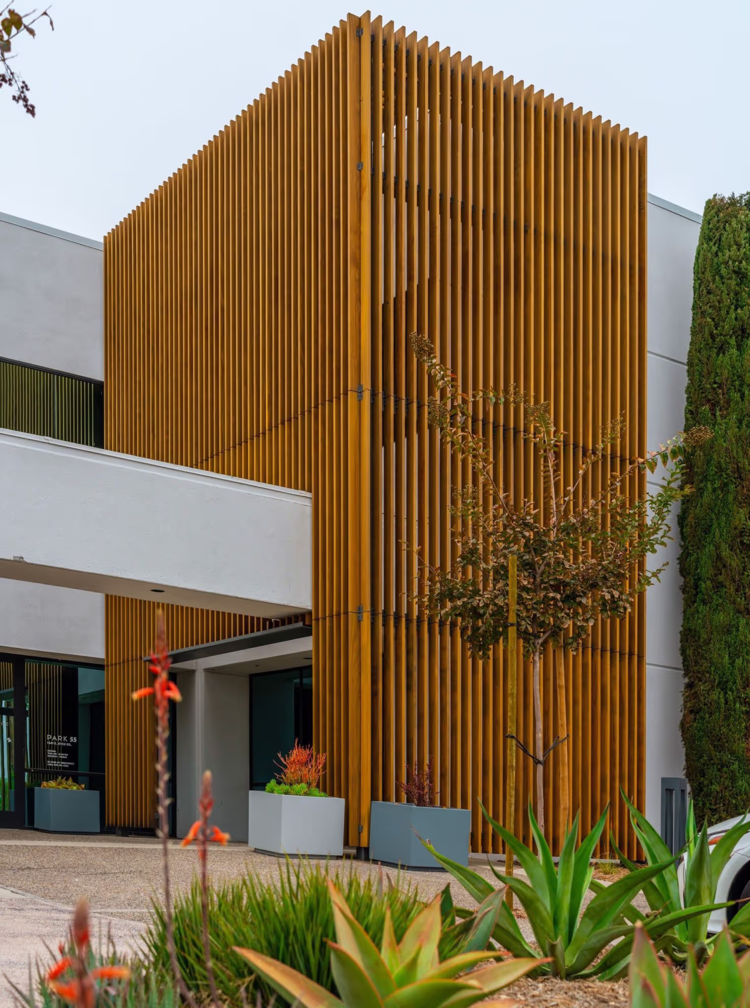 Park 55 entrance, Santa Ana