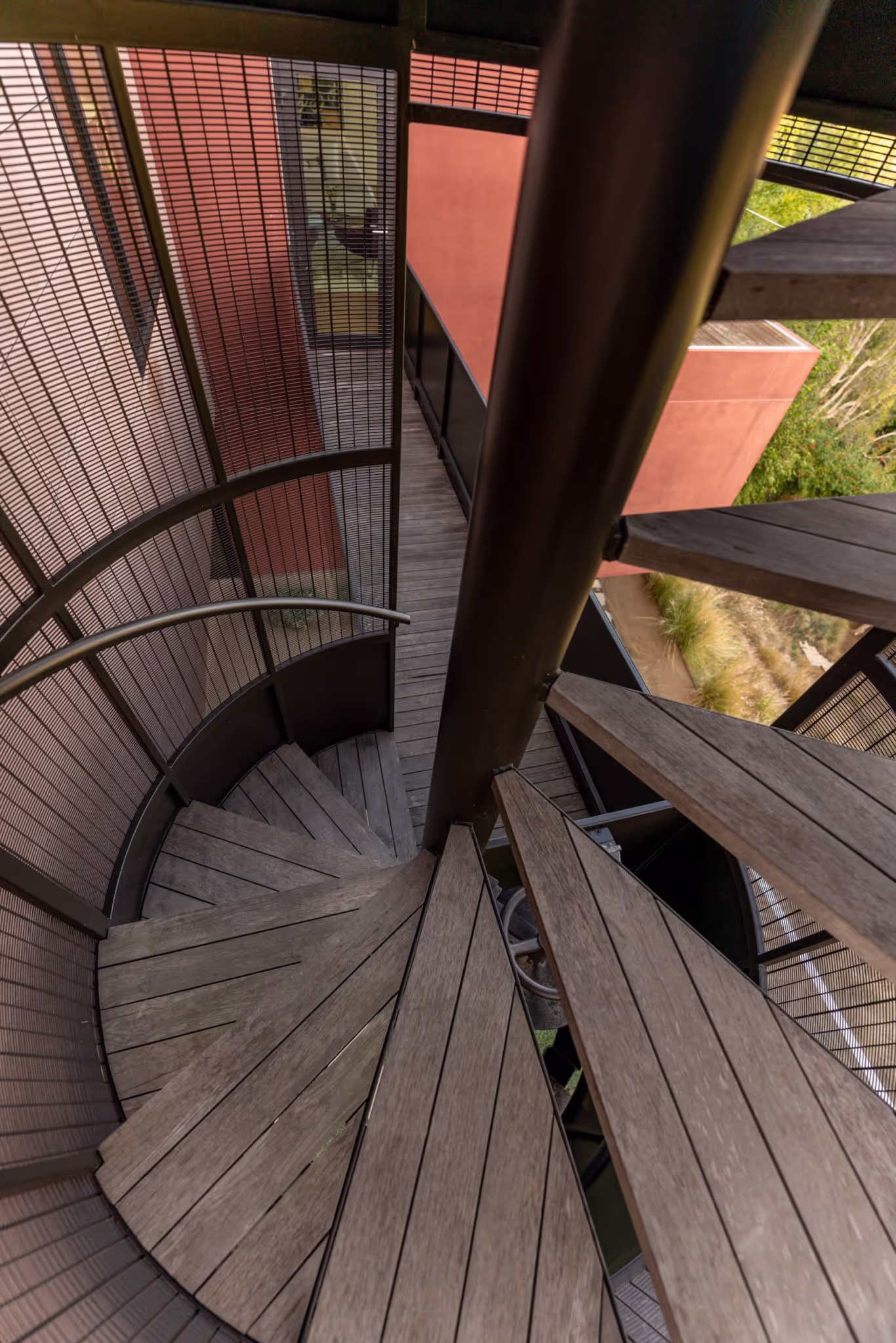 Spiral staircase, Pacific Palisades
