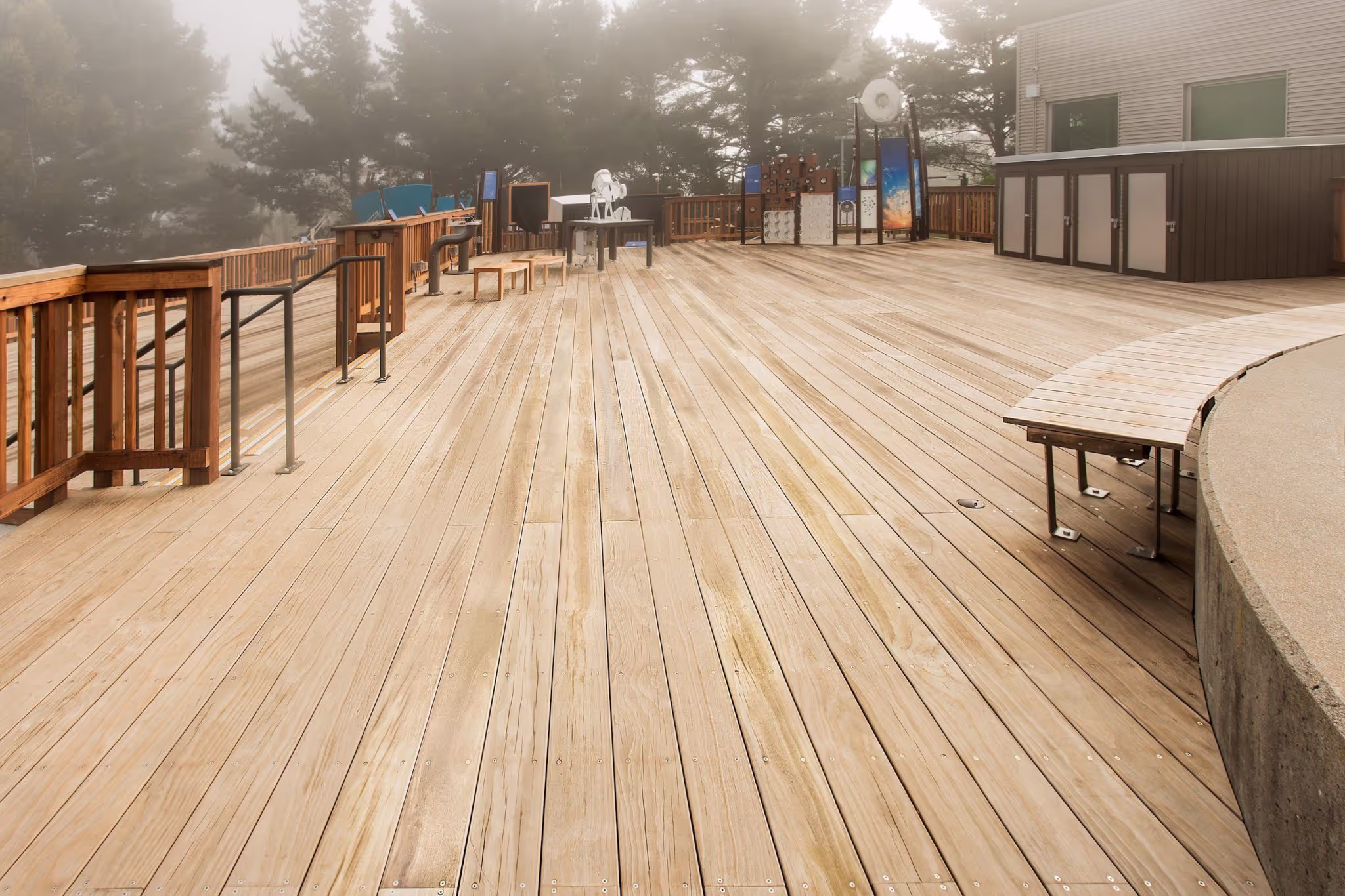 Outdoor education deck, Chabot Space & Science Center, Oakland