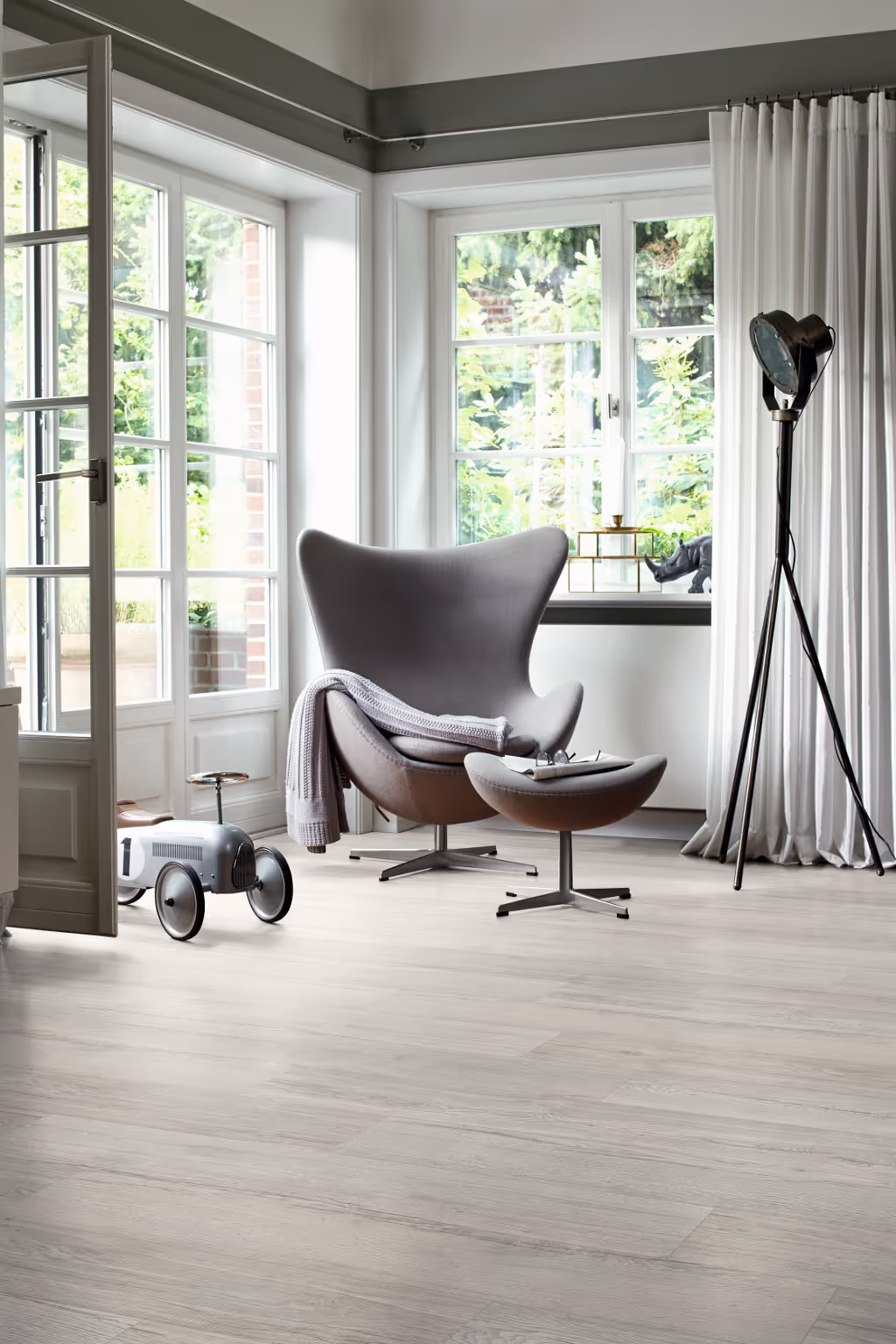 Revêtement de sol stratifié NatureSense Classic 8/32 Chêne Elva gris
