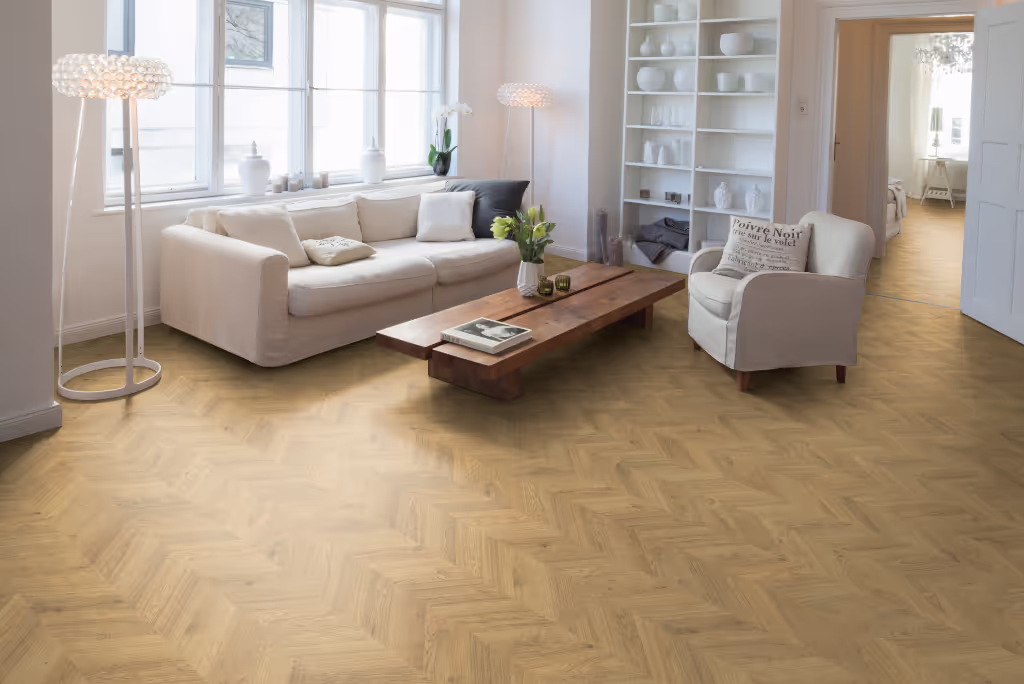 Revêtement de sol stratifié NatureSense Kingsize 8/32 Chêne clair de Weinburg